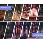 Animated 50x Gothic Backgrounds