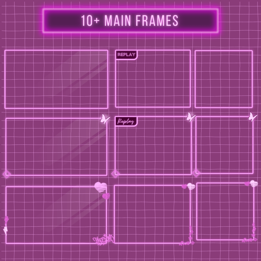 Purple Neon Twitch Overlay