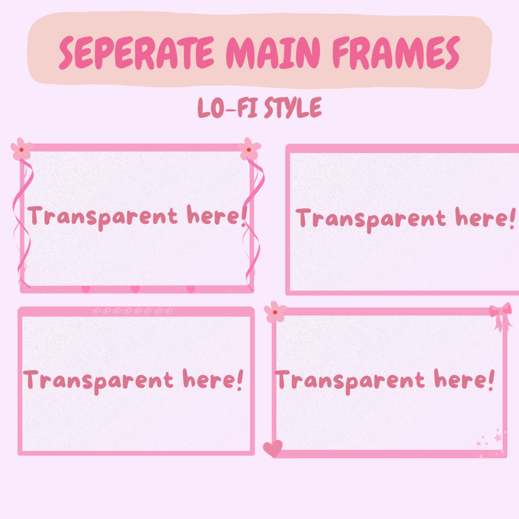 Pink Cute lofi overlay
