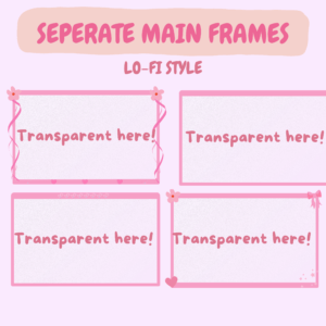 Pink Cute lofi overlay