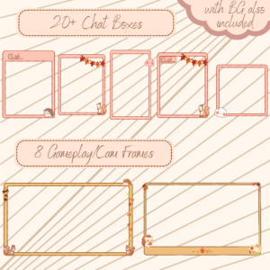 Autumn Season Vtuber overlay