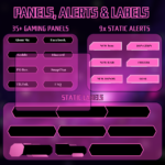 Purple Gaming Streamer Pack