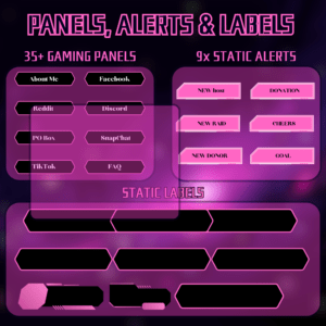 Purple Gaming Streamer Pack