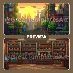 Pixel Art Digital Backgrounds