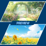 Summer season Twitch Background