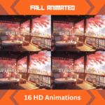 Anime fall Animated Background