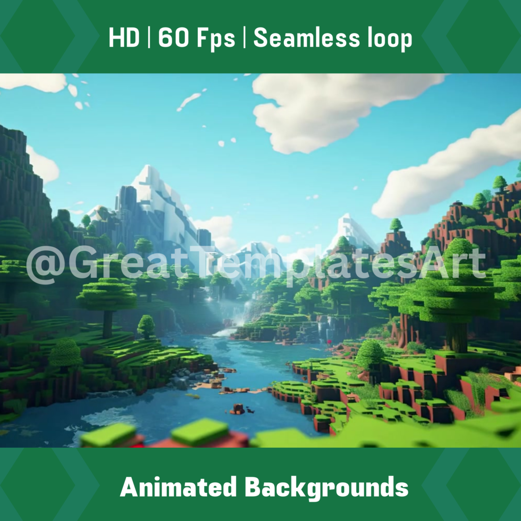 8x Minecraft Animated Backgrounds