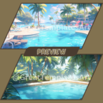 Summer-Time Twitch backgrounds