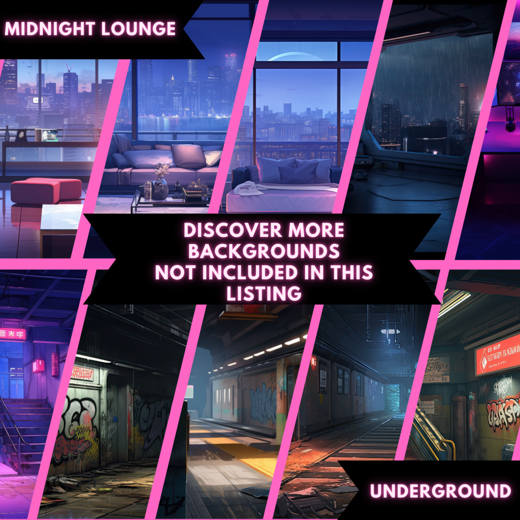 Neon Bedroom Animation Stream