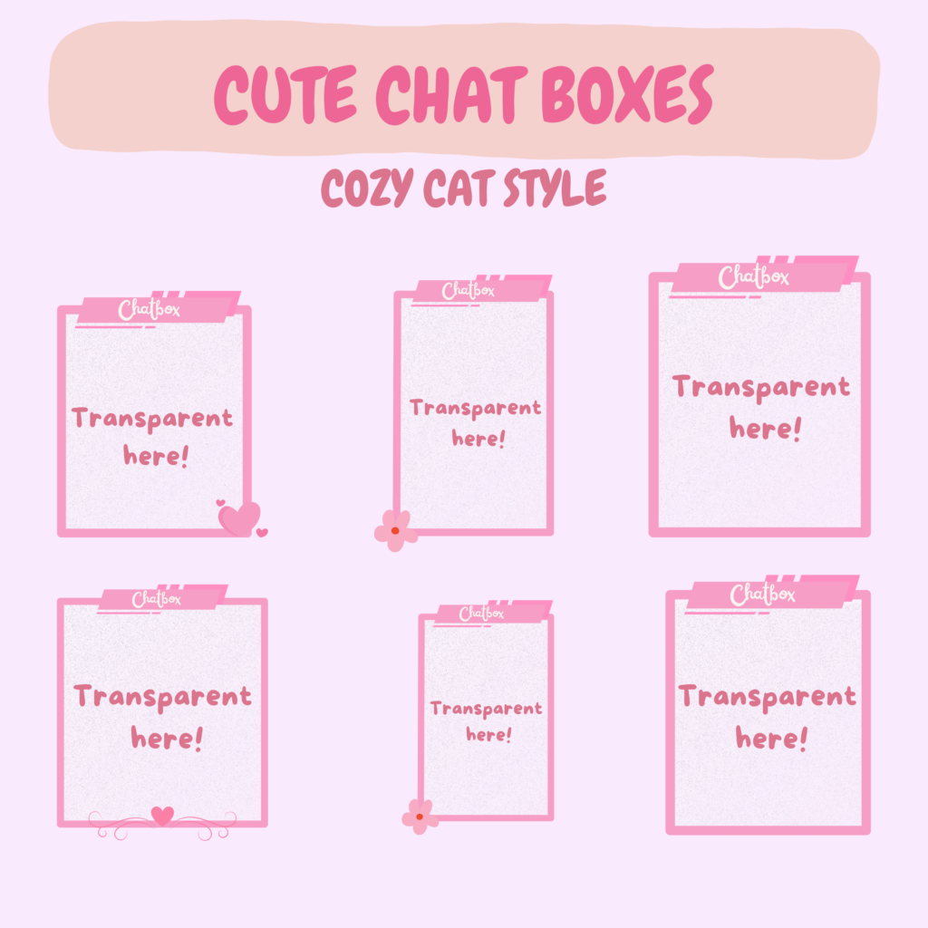 Pink Cute lofi overlay