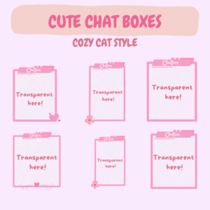 Pink Cute lofi overlay