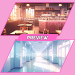 Lofi Anime Vtuber Background