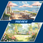 Summer season Twitch Background