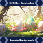 25x Easter Animated Background