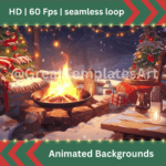 8x Christmas Animated backgrounds