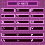 Purple Neon Twitch Overlay