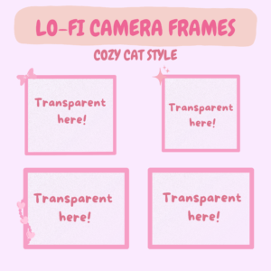 Pink Cute lofi overlay