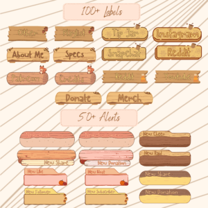 Autumn Season Vtuber overlay