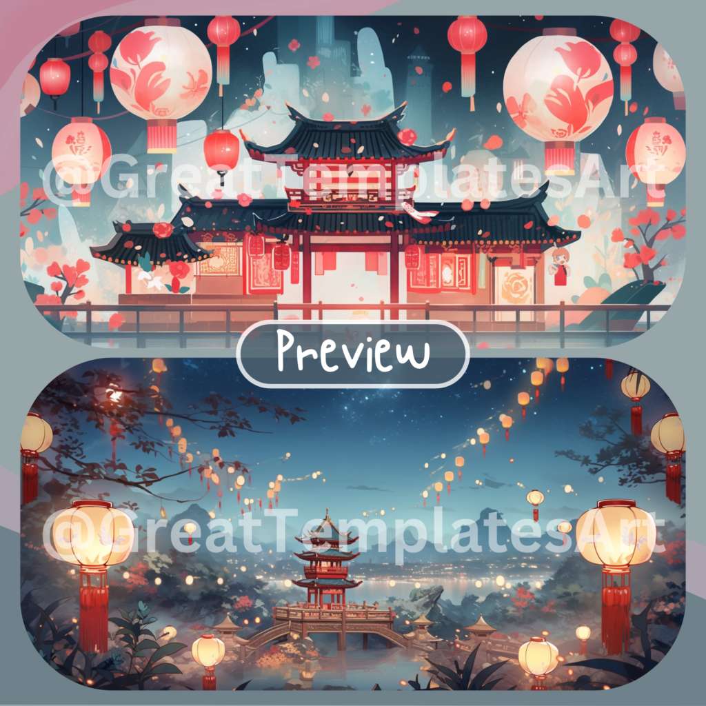 Lunar Year VTuber Background