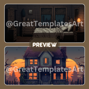 Pixel Art Digital Backgrounds