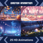 25x Easter Animated Background