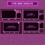 Purple Neon Twitch Overlay