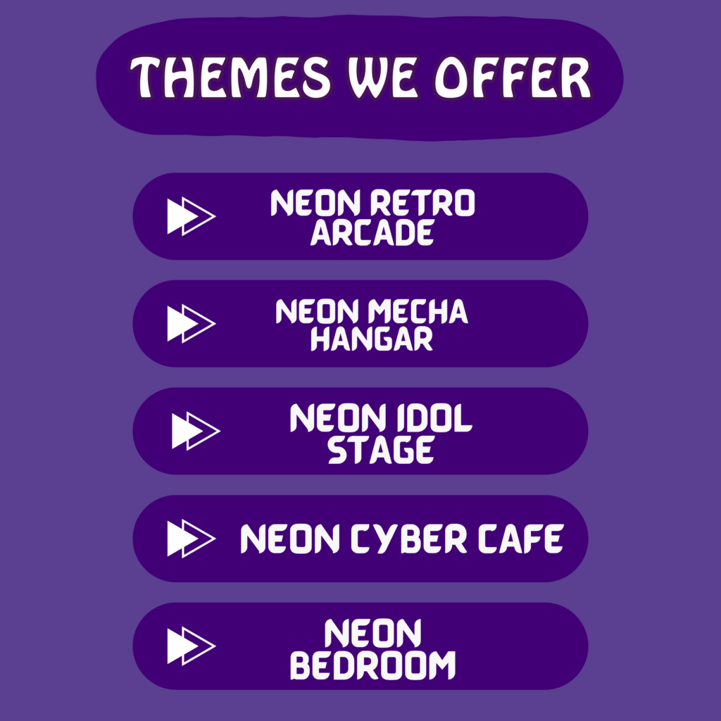 Neon Vtuber Stream Backgrounds