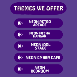 Neon Vtuber Stream Backgrounds
