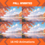 Anime fall Animated Background