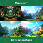 8x Minecraft Animated Backgrounds