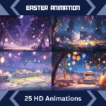 25x Easter Animated Background