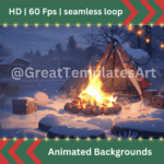 8x Christmas Animated backgrounds