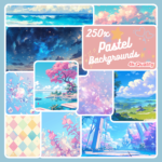 VTuber Pastel Animated Backgrounds