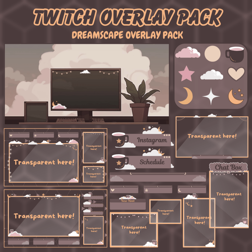 Dreamscape Animated Twitch Overlay