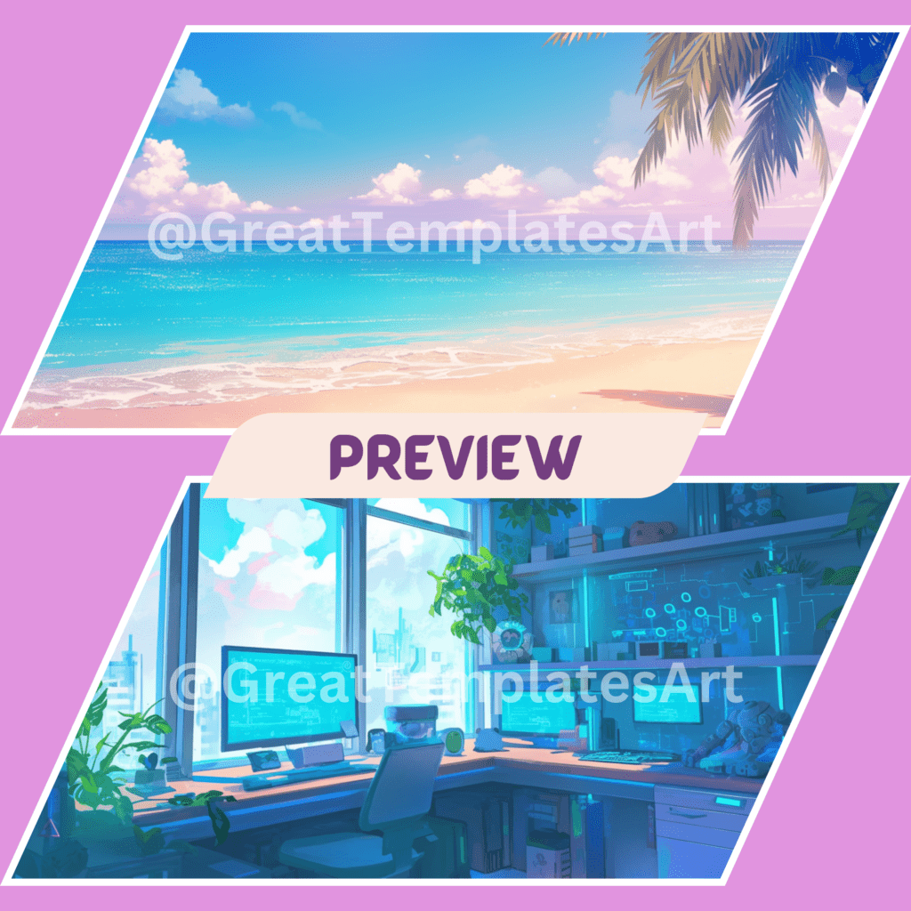 Pastel Theme Twitch Backgrounds