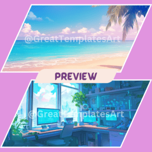 Pastel Theme Twitch Backgrounds