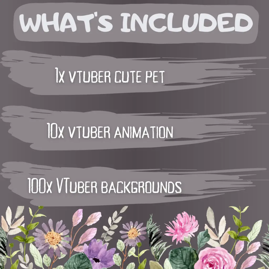 Animated Vtuber Gray cat