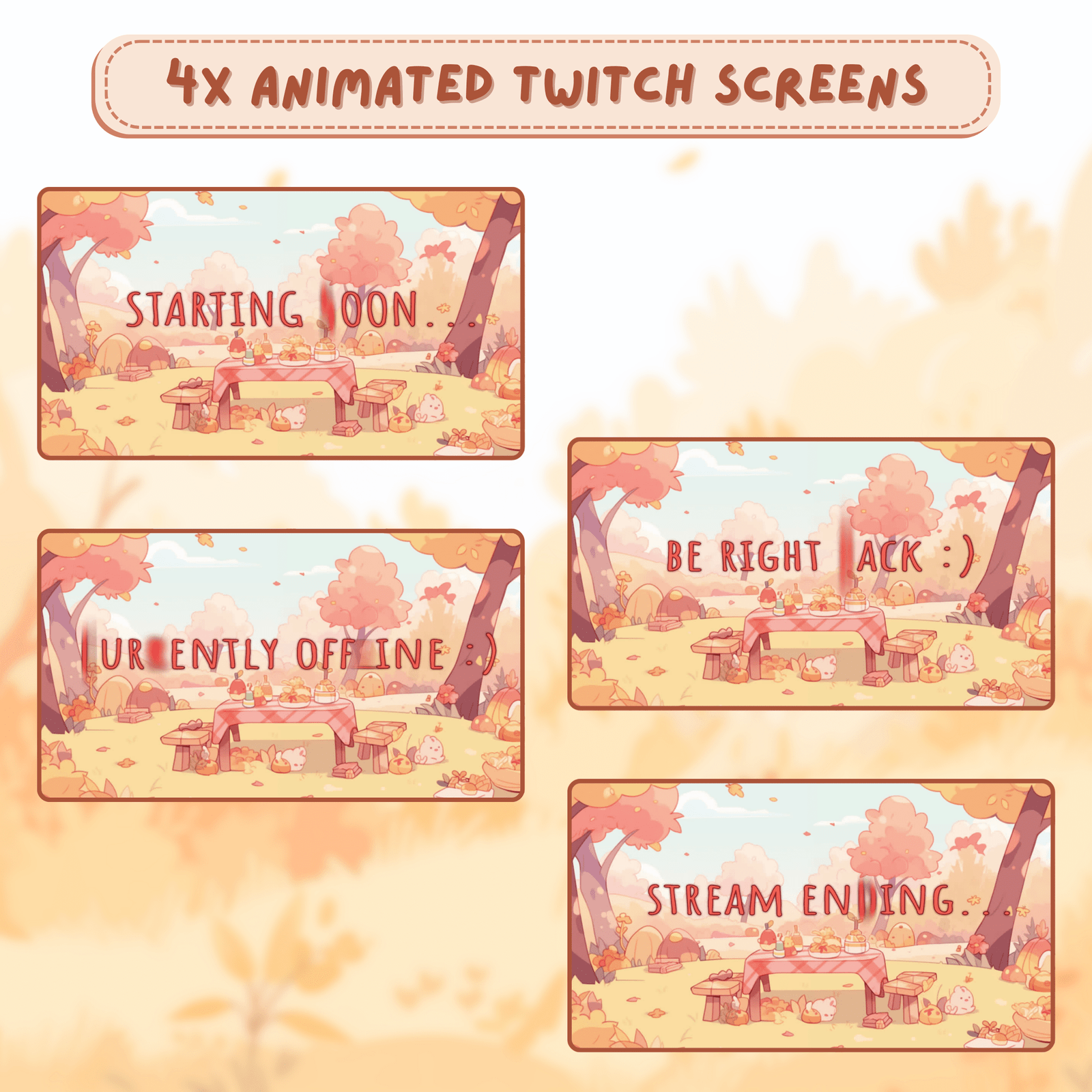 Fall Overlay Twitch Pack