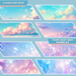 VTuber Pastel Animated Backgrounds