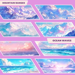 Pastel Theme Twitch Backgrounds