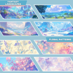 VTuber Pastel Animated Backgrounds