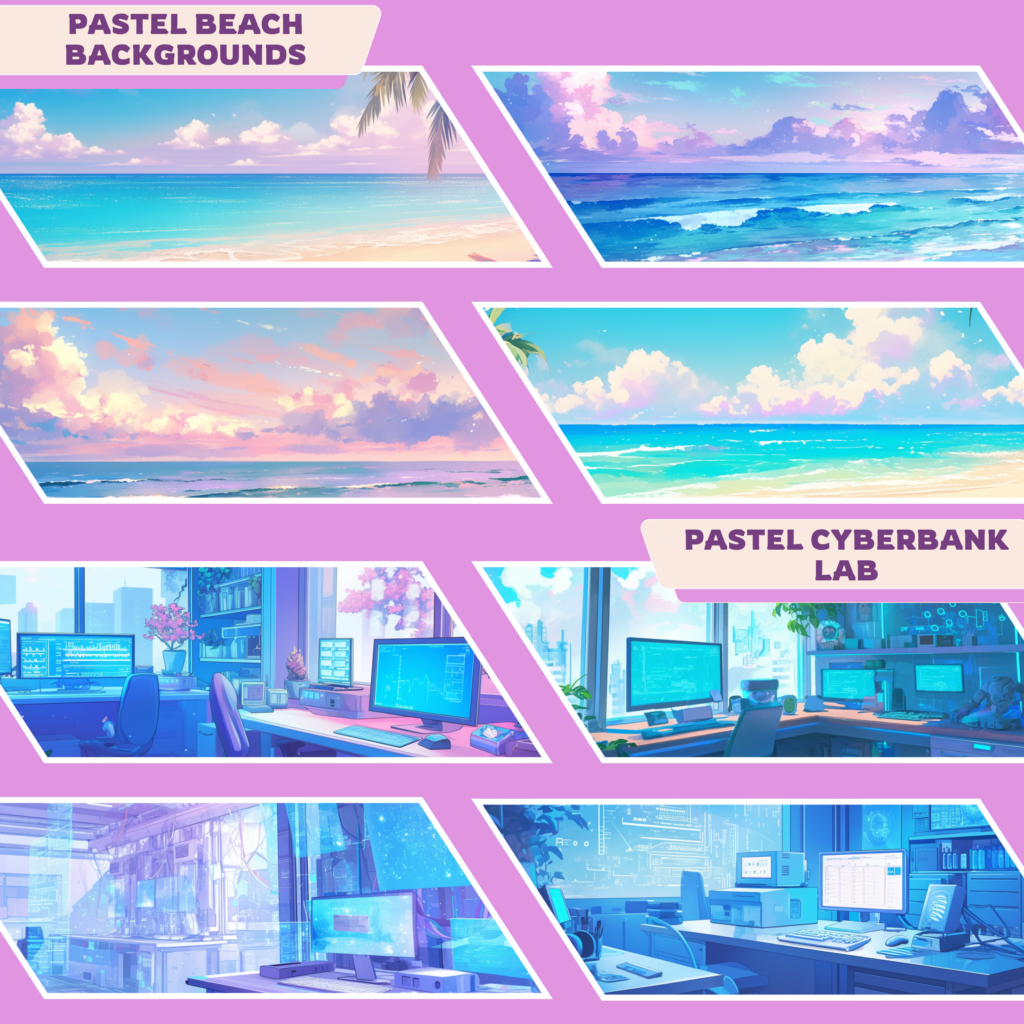 Pastel Theme Twitch Backgrounds