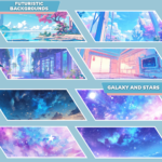 VTuber Pastel Animated Backgrounds