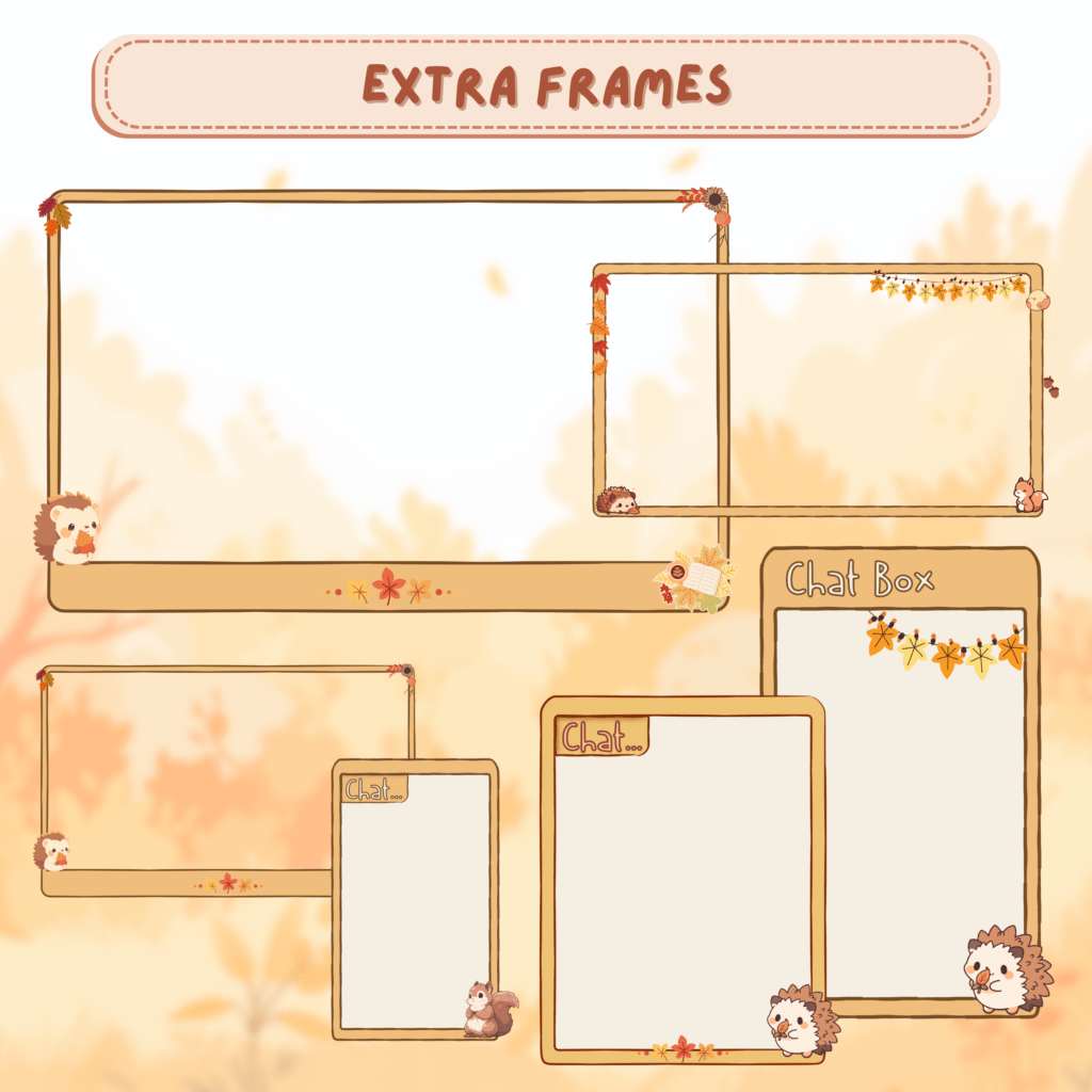Fall Overlay Twitch Pack