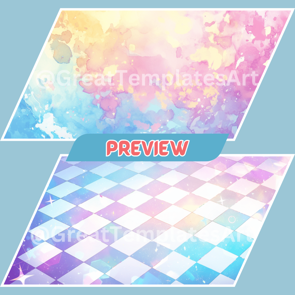 VTuber Pastel Animated Backgrounds