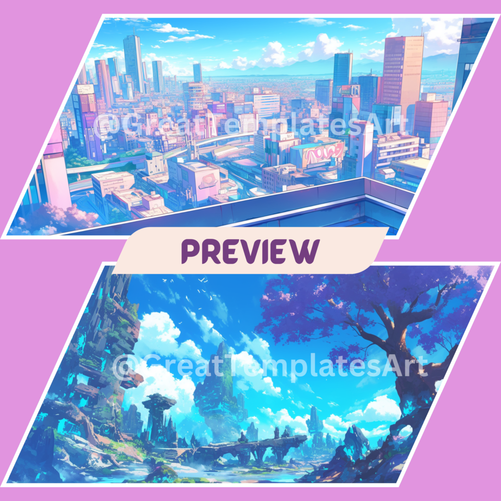 Pastel Theme Twitch Backgrounds