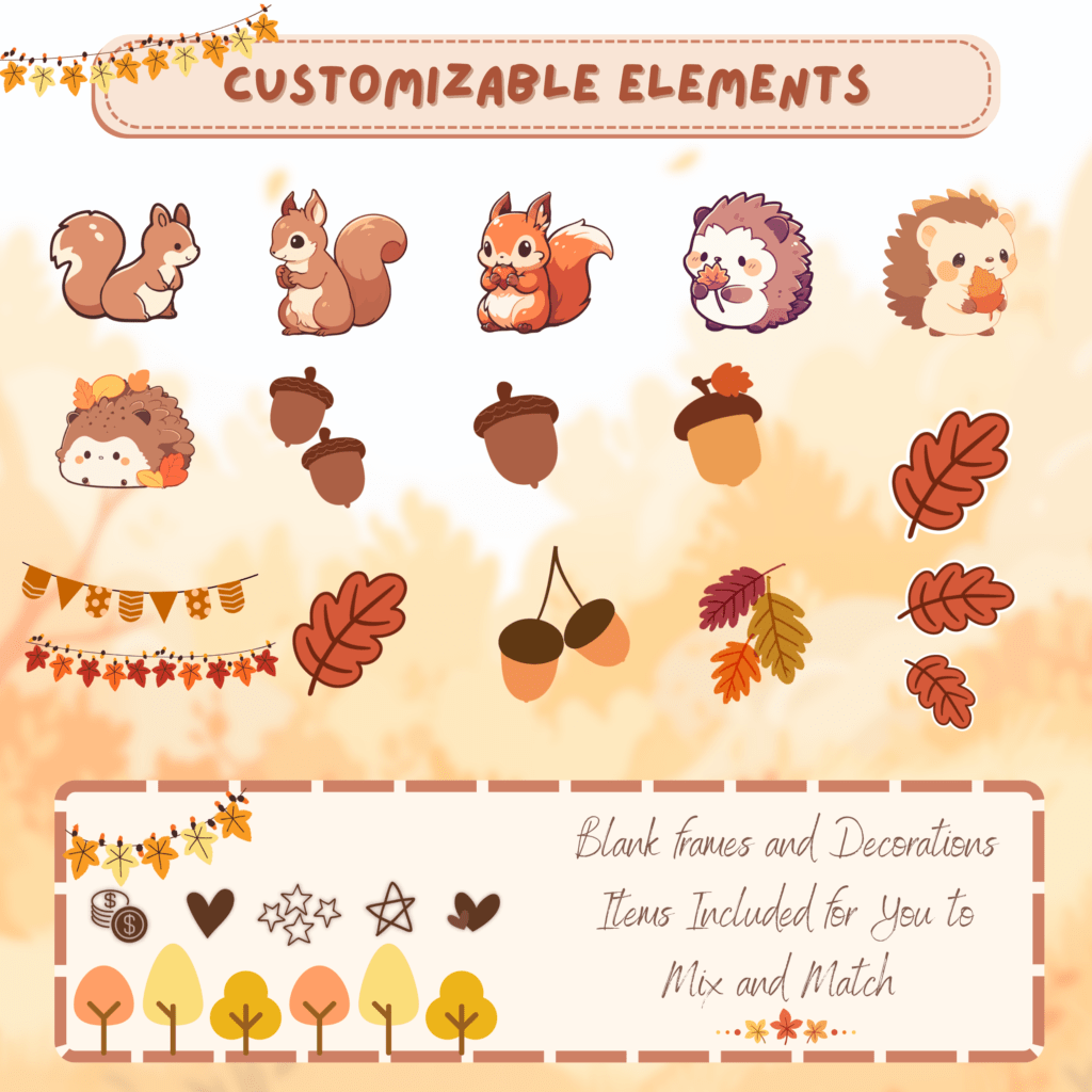 Fall Overlay Twitch Pack