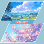 VTuber Pastel Animated Backgrounds