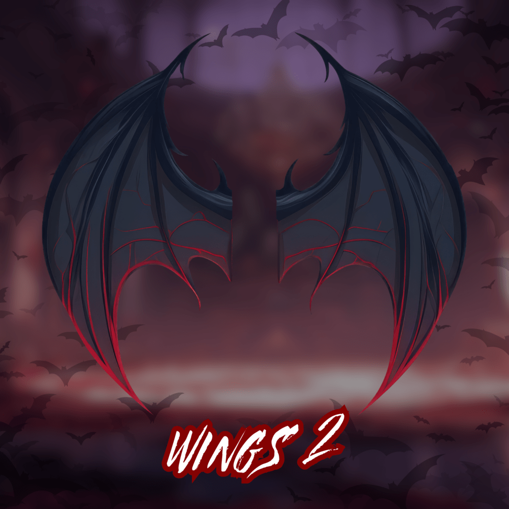 8x Vtuber Vampire Wings