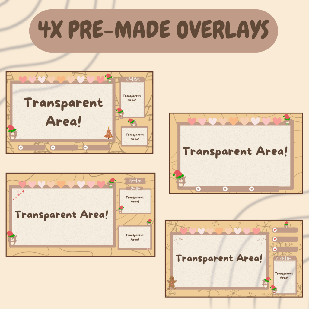 Christmas Bear Stream overlay